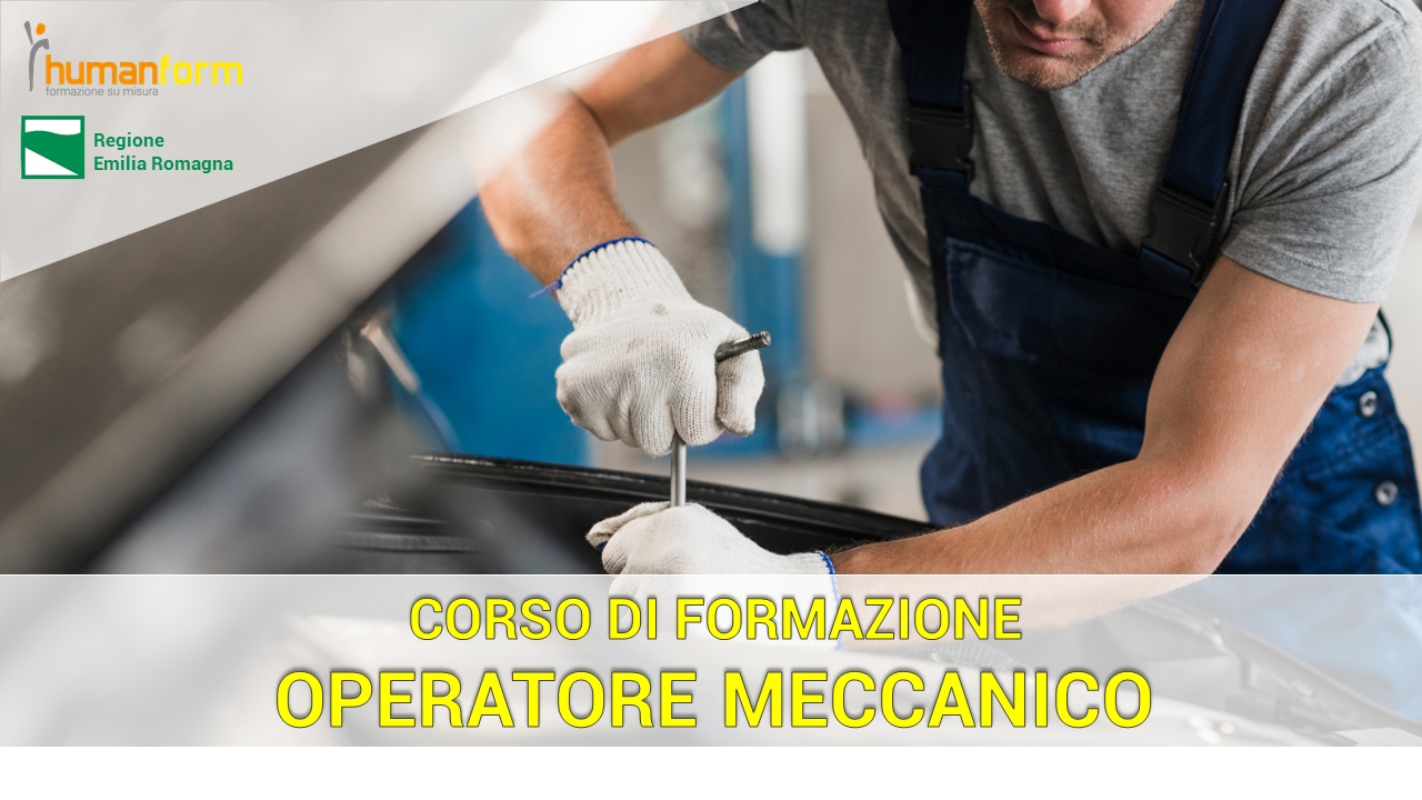 FORMAZIONE GRATUITA PER OPERATORI MECCANICI